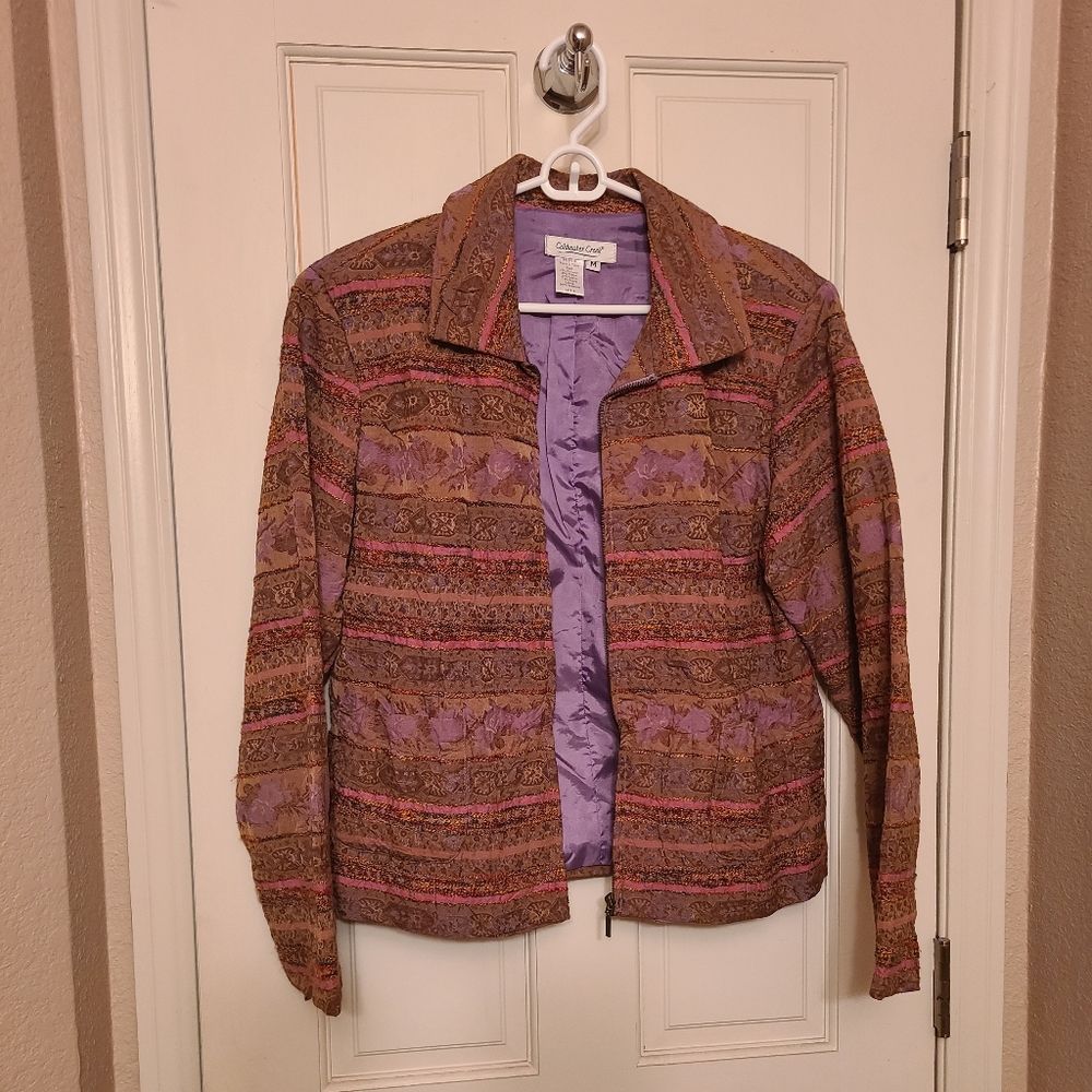 Coldwater Creek M zip blazer